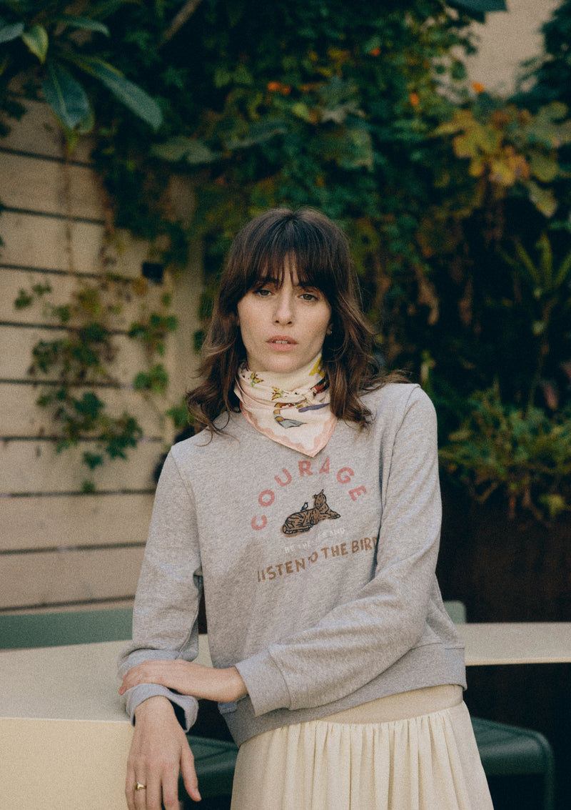 COURAGE SWEATSHIRT IN MÉLANGE