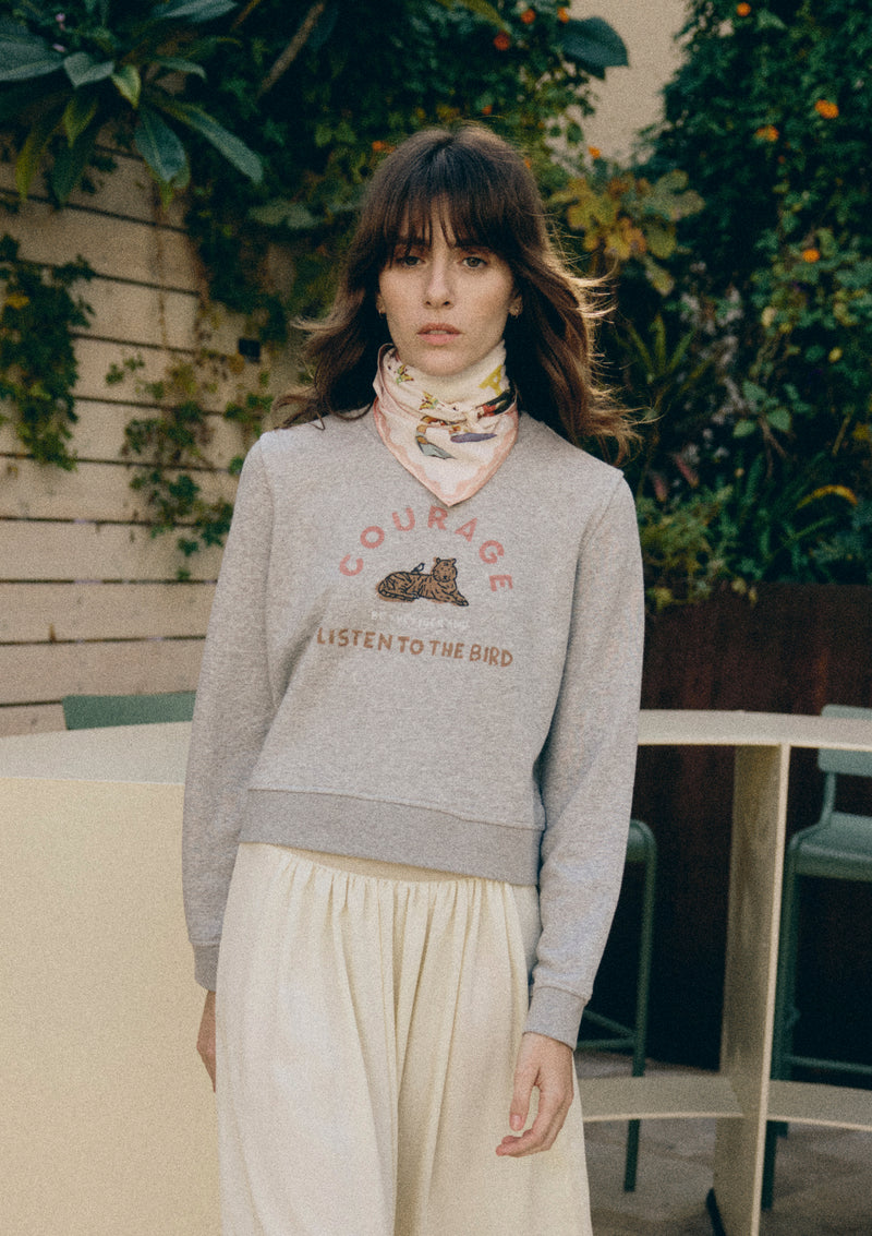 COURAGE SWEATSHIRT IN MÉLANGE