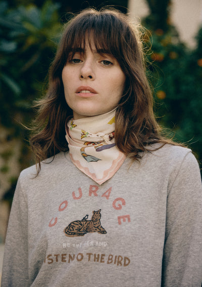 COURAGE SWEATSHIRT IN MÉLANGE