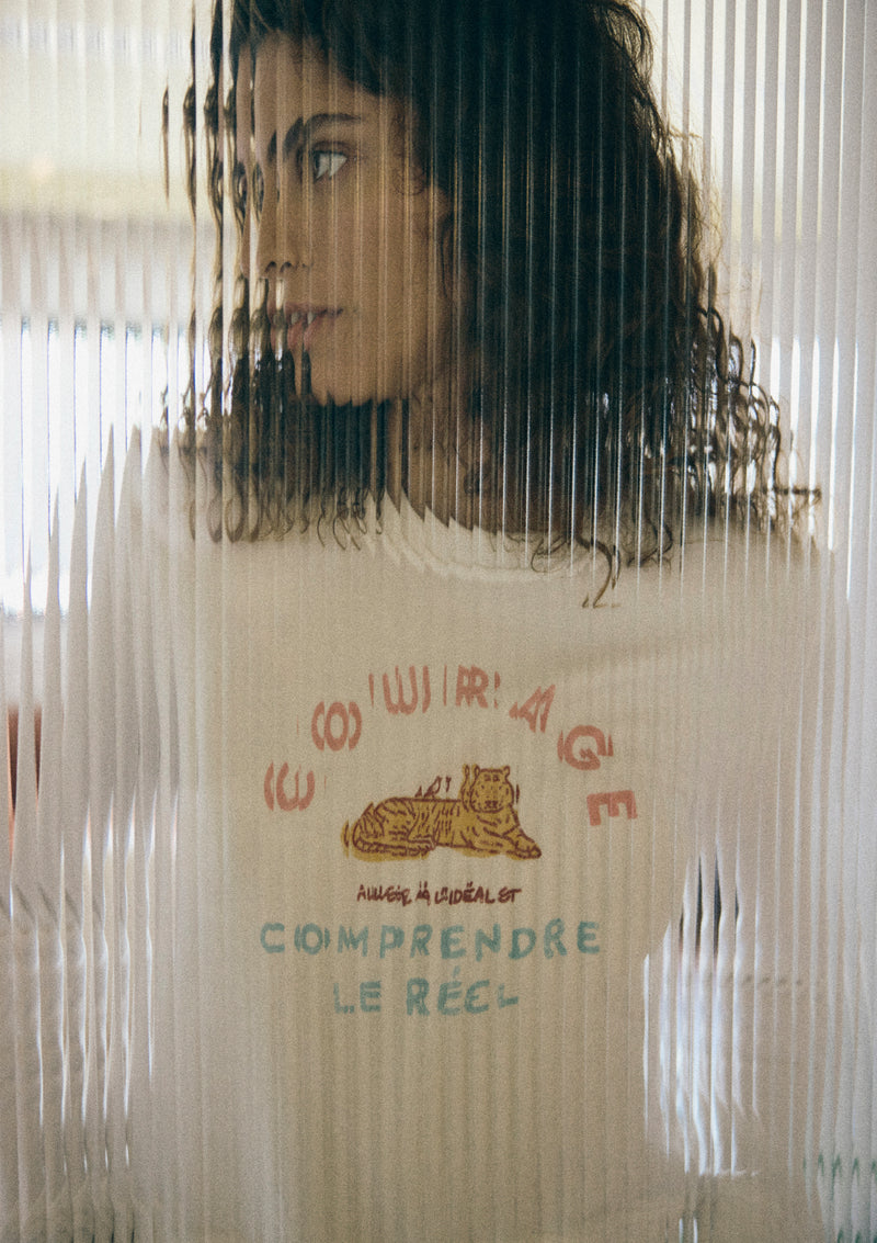 COURAGE SWEATSHIRT IN WHITE