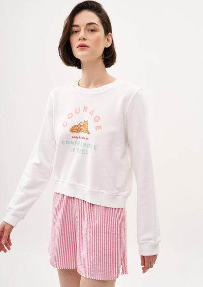 COOL CAT SHORTS IN PINK STRIPES