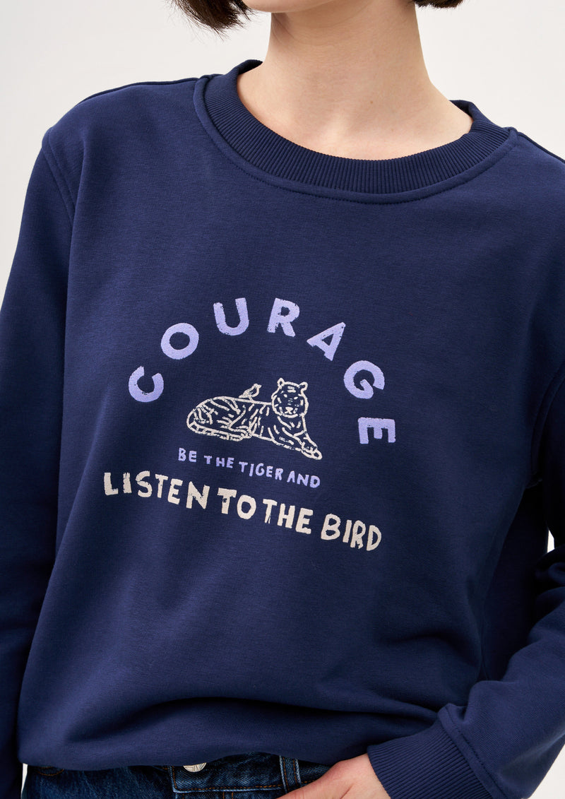 COURAGE SWEATSHIRT IN BLUE