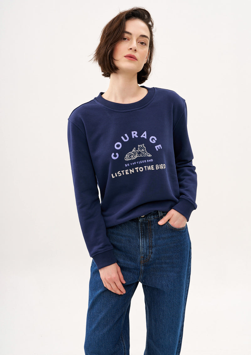 COURAGE SWEATSHIRT IN BLUE