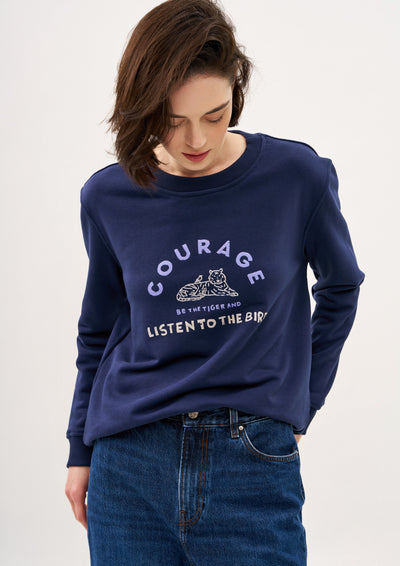 COURAGE SWEATSHIRT IN BLUE