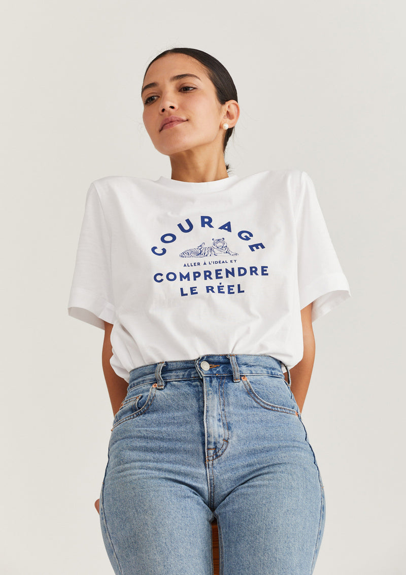 BLUE COURAGE GIRL T SHIRT