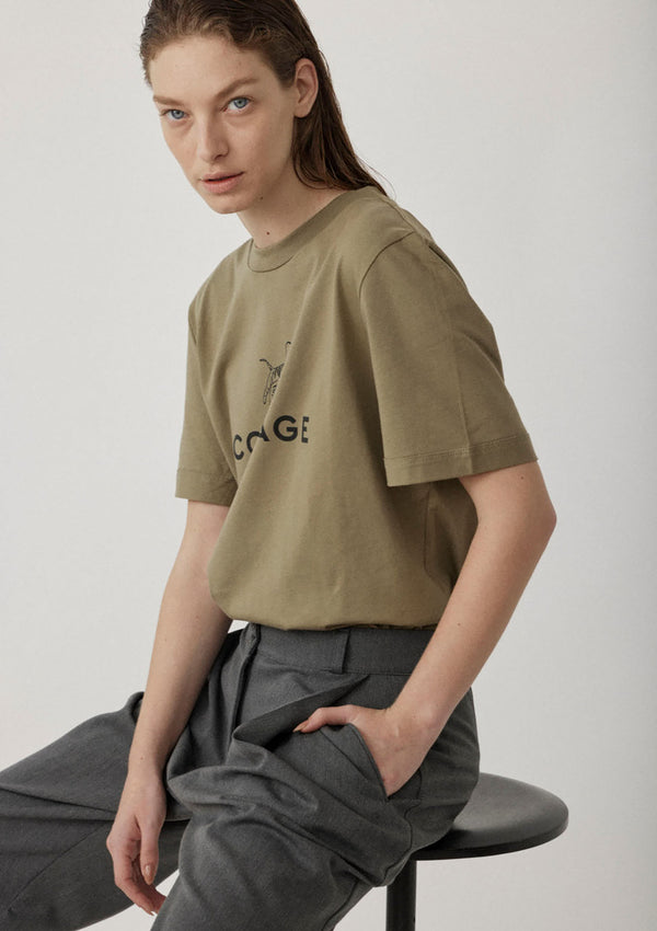 OLIVE COURAGE T- SHIRT