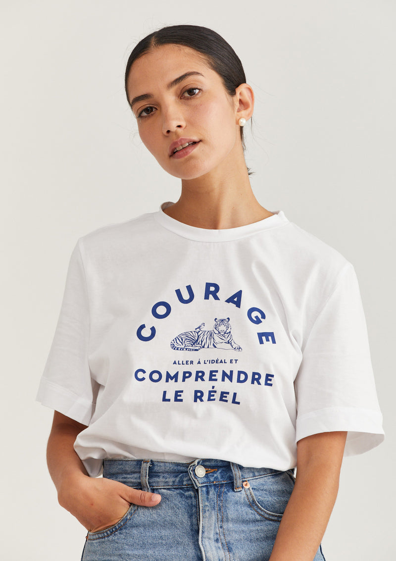 BLUE COURAGE GIRL T SHIRT