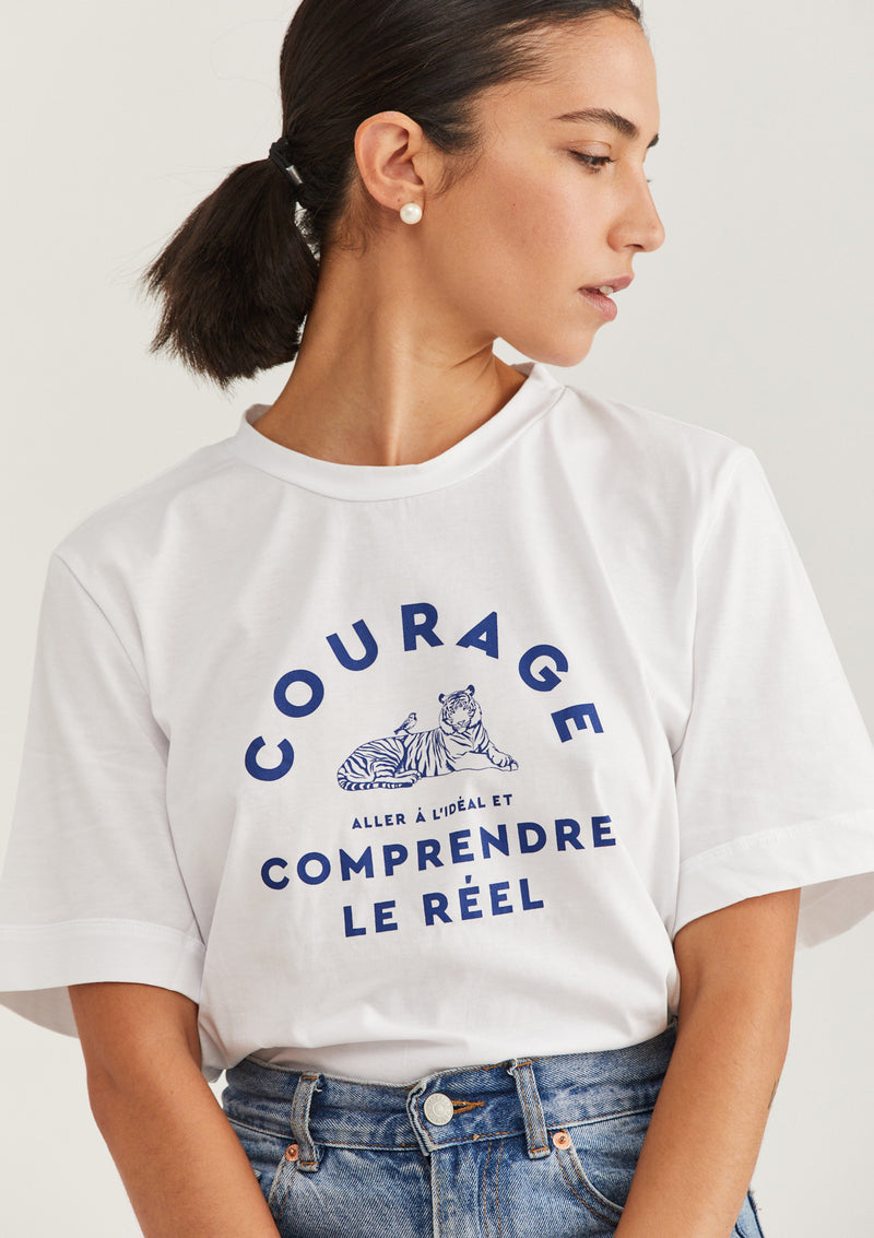 BLUE COURAGE GIRL T SHIRT